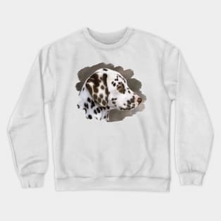 Dalmatian Puppy painting Crewneck Sweatshirt